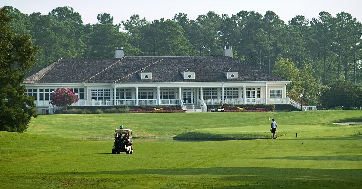 Golf course clubhouse