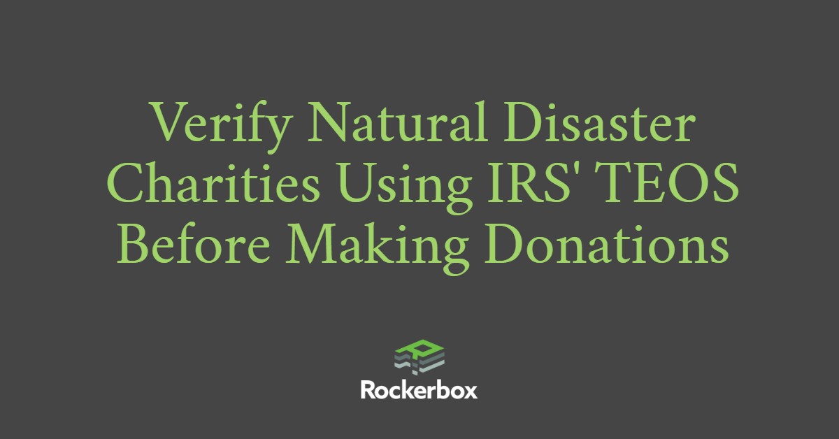 Protect Yourself from Charity Scams in the Wake of Natural Disasters